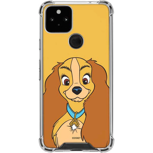 Disney Lady & The Tramp Lady Portrait Google Pixel 5 Clear Case
